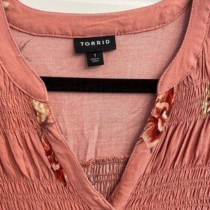 Womens Torrid Long Sleeve Shirt Mauve Size 1 914W-16W)